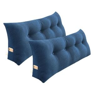 SOGA 2x 120cm Blue Wedge Bed Pillows