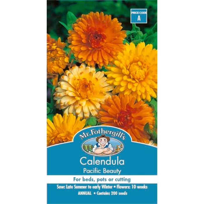 Mr Fothergill's Seed Calendula Pacific Beauty Mixed