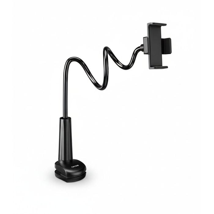 Adjustable Gooseneck Tablet Holder for Bed - Compatible with iPad, Galaxy, Kindle, Switch