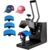 VEVOR Hat Heat Press Cap Machine Black with 4 Heating Pads Sublimation Transfer