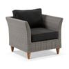 Carolina Outdoor Wicker And Teak Arm Chair - Harper