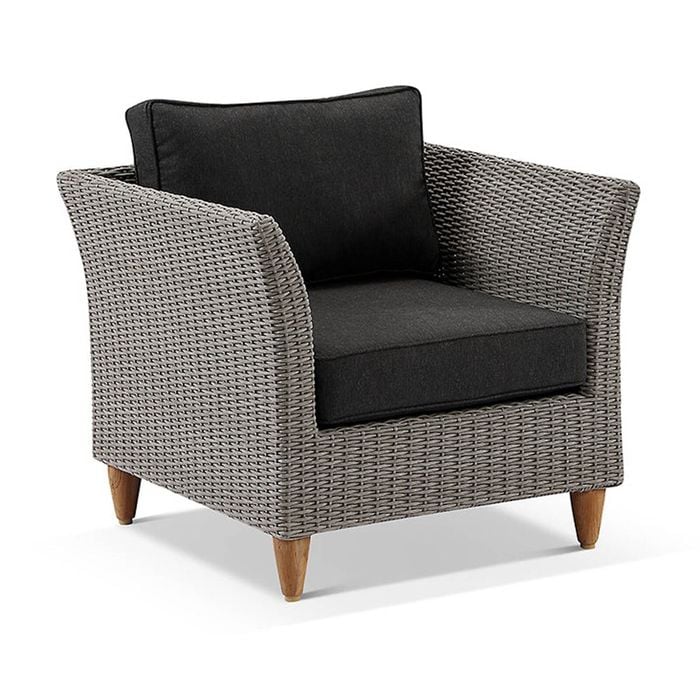 Carolina Outdoor Wicker And Teak Arm Chair - Harper