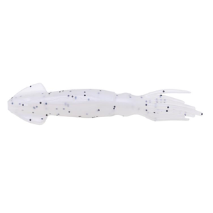 Berkley Gulp Squid 3" Soft Plastic Fishing Lure Trans White Black Fleck