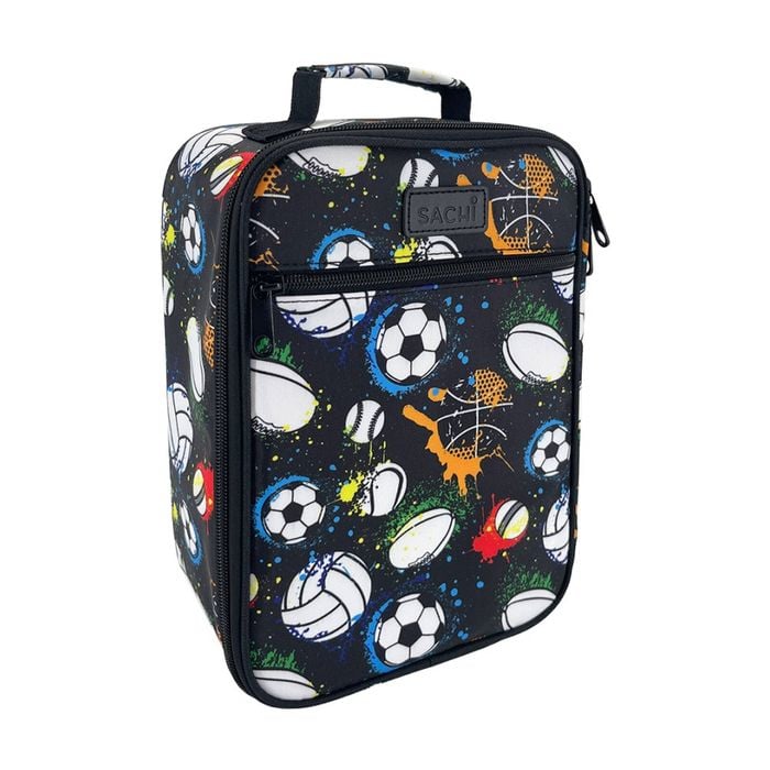 Sachi Junior Insulated School Food Lunch Bag Sports 21x11x28cm