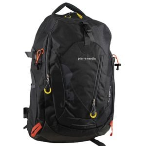 Pierre Cardin s Nylon Travel & Sport Medium Backpack  in Grey/Black