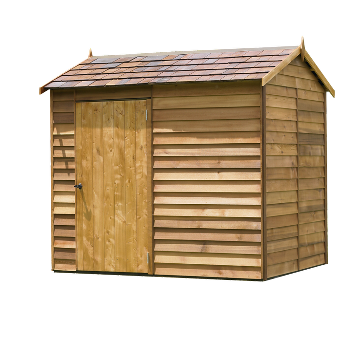 The Cedar Shed 2.4 x 1.89m Millbrook Shingle Roof Garden Shed