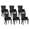 6x Dining Chairs Black