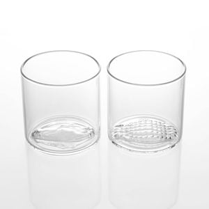 Uprising Glassware 2 x 300ml Clear Saltwater Crocodile Old Fashioned Glasses Twin Set