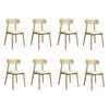 Levede 8pc Solid Wood Dining Chairs - Natrual