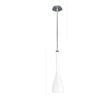Coco 1 Light White glass Pendant