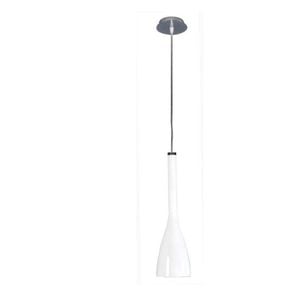 Coco 1 Light White glass Pendant