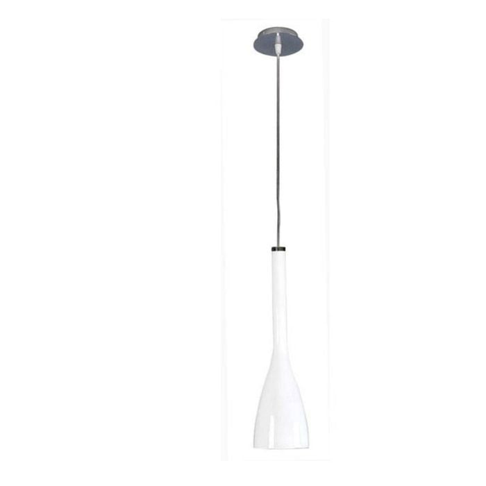 Coco 1 Light White glass Pendant