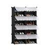 SOGA 8 Tier 2 Column Shoe Rack Organizer Storage Stackable