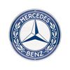 Nostalgic-Art Round Mercedes-Benz Logo Metal Decorative Sign 35x35x0.5cm