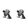 2PK Laser Adjustable Windscreen Car Phone Holder Mount - Black
