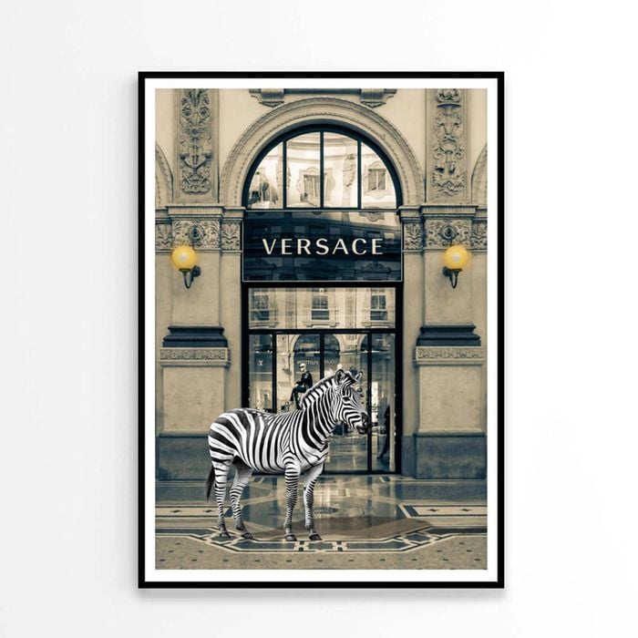 Luxury Fashion Store with Zebra   Print 100% Australian Made 60 x 90cm   (Poster)