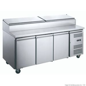 FED-X  Three Door Sandwich Prep Fridge 8 x 1/3 GN Pans – 1795mm