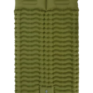 NNEOBA Double Self-Inflating Sleeping Pad Pillows Green
