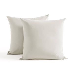 Dreamaker 250TC Cotton & Recycled Polyester Blend European Pillowcase Twin Pack Silver Grey