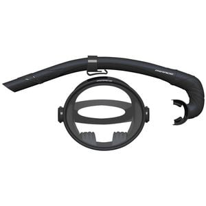 2pc Mirage Oceania Snorkelling/Swimming Mask & Snorkels Set Black