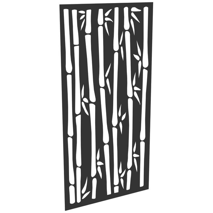 ProtectorAl 300-1200 x 1201-2400mm Dark Charcoal/Gloss White Bamboo Unframed Composite Deco Panel