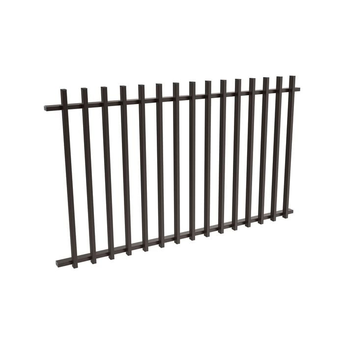 ProtectorAl 1800 x 1050mm Black Aluminium Batten Balustrade Panel