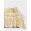 Linen House 400tc Surf Wash Butter Yellow Cotton Sateen Sheet Set Queen