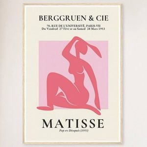Galrie Henri Matisse Vintage Print Exhibition at Galerie Berggruen & Cie, Wood Frame, A3 30 x 42cm (12 x 16inch)