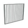 ProtectorAl 1201-1500 x 1200mm Monument Aluminium Garden Gate Flat Top Square Picket