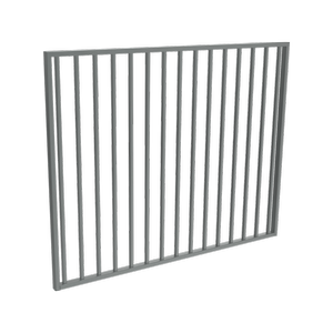 ProtectorAl 1201-1500 x 1200mm Monument Aluminium Garden Gate Flat Top Square Picket