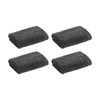 4PK Christy Cirrus Face Washer Combed Cotton 450GSM Fast Drying Charcoal