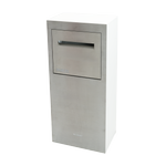 Sandleford 92cm White Matte With Stainless Steel Esperance Parcel Letterbox