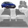 6D Diamond Car Floor Mats for Hyundai i30 N 2021-Current Sedan-Full Set-Grey-Outback GT