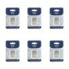6x 5pc Malli Sewing Steel/plastic Sewing Machine Needles Silver Assorted Sizes