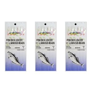 3x Surecatch Wilson Bait Jig - Fish Skin Fishing Rig 6 Hook - Size 6