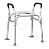 Adjustable Over Toilet Support Frame With Safety Rail, 110kg Capacity, For Elderly And Disabled