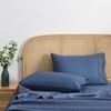 Dreamaker 1500tc Cotton Rich Standard Pillowcase Twin Pack - Navy
