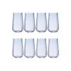 2x 4pc Ladelle Capri Sky Highball Tumbler 550ml Tall Drinking Glass Blue