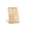 CARLA HOME Foldable Bamboo Dish Drying Rack for Kitchen
