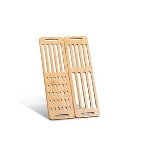 CARLA HOME Foldable Bamboo Dish Drying Rack for Kitchen