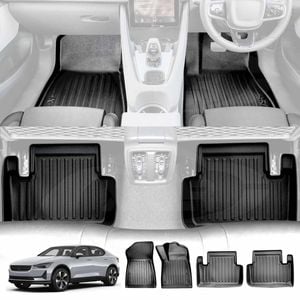 3D Car Mats for Polestar 2 2021-Onwards Heavy Duty All Weather Floor Liner Complete Set Front Rear