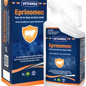 Vetsense Eprinomec Pour-On for Cattle 1L