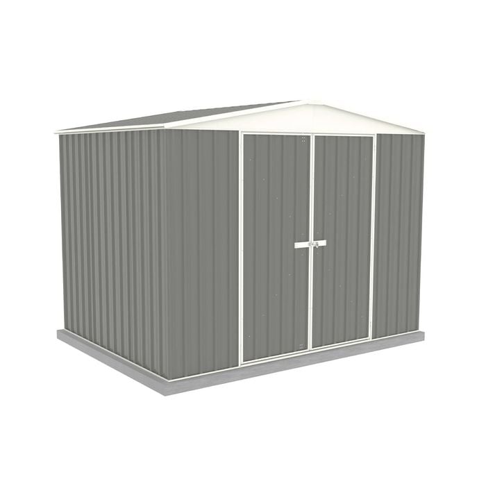 Absco Sheds 3.00mW x 2.18mD x 2.30mH Woodland Grey Double Door Highlander Garden Shed 