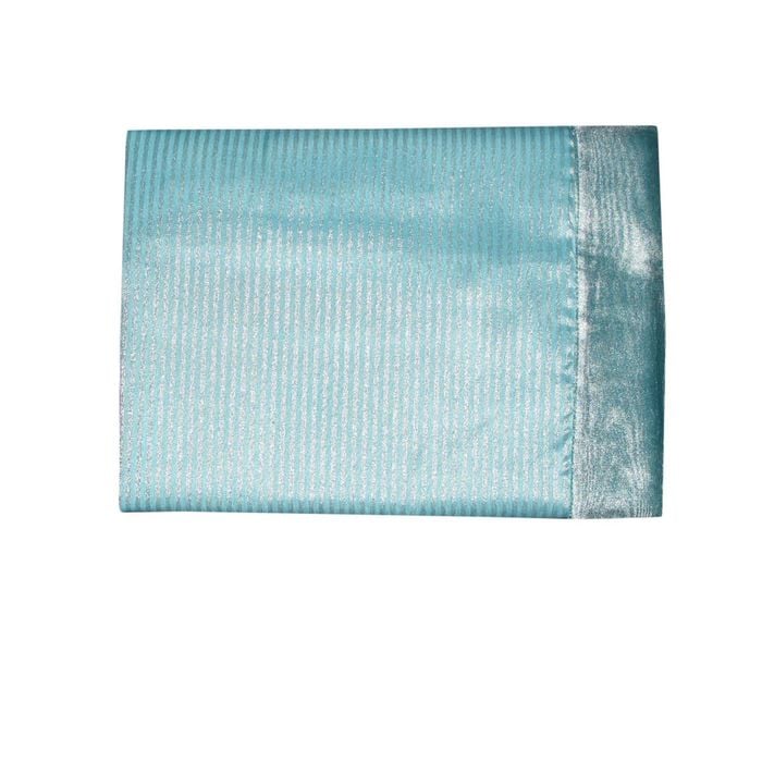 Hoydu Stera Stripe Organza Table Runner Blue Mist 45x150cm