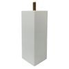 Adoored 53 x 53 x 150mm White Square Pine Furniture Leg