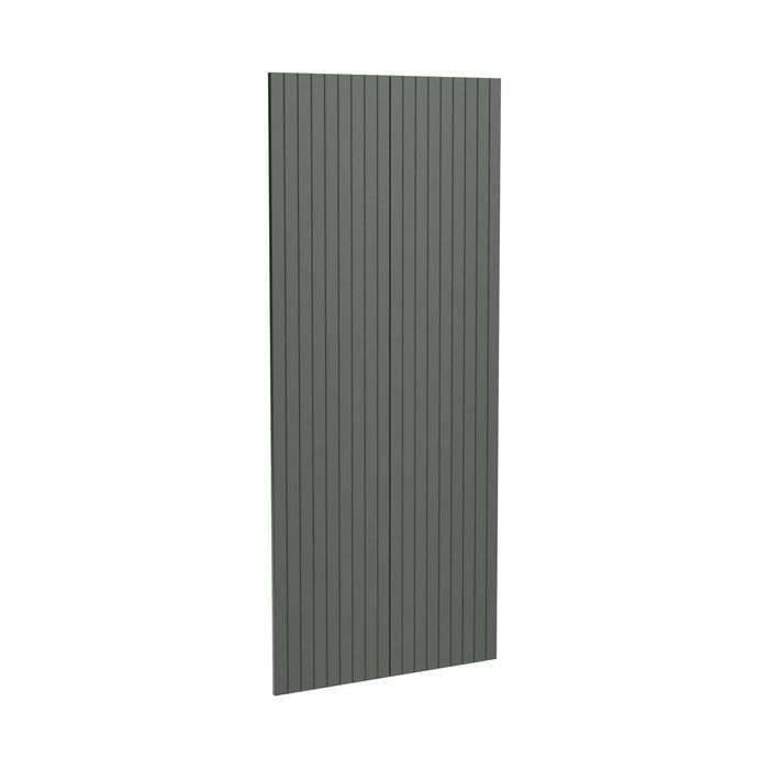 Kaboodle 900mm Grey Fig V-Groove Pantry Doors - 2 Pack