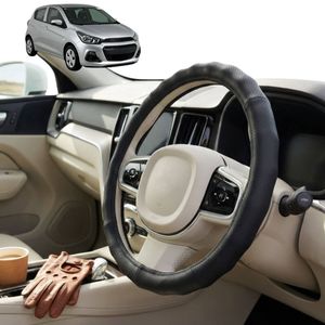 Australian Goose Steering Wheel Cover for Holden Spark 2015 - Current (MP) Circle Black