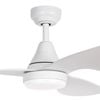 ThreeSixty 114cm White 3 Blade DC Simplicity Ceiling Fan With Light - 114cm White