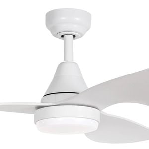 ThreeSixty 114cm White 3 Blade DC Simplicity Ceiling Fan With Light - 114cm White