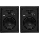 EWS600 6.5" Edgeless Inwall Speakers Pair Earthquake